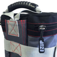 E-Z Up Deluxe Weight Bag Set with zipper detail.