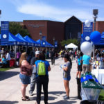 college career fair with E-Z Up tents