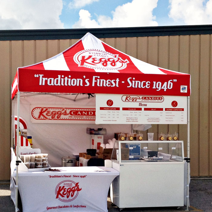 custom canopy for food booth